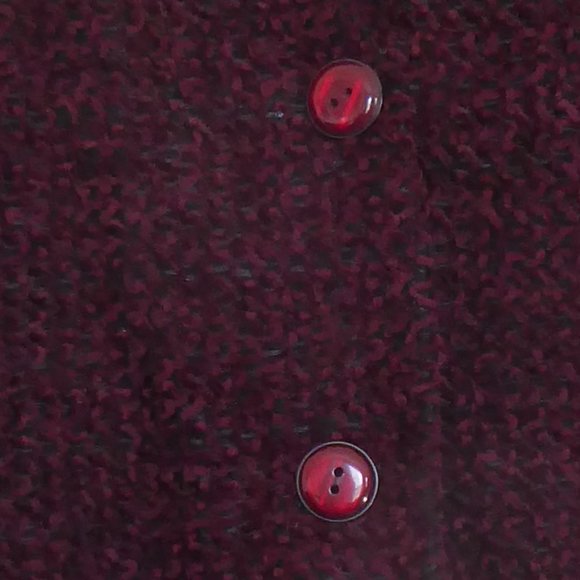 Burgundy/Black Chenille Jacket by First Option - Small - Picture 3 of 3